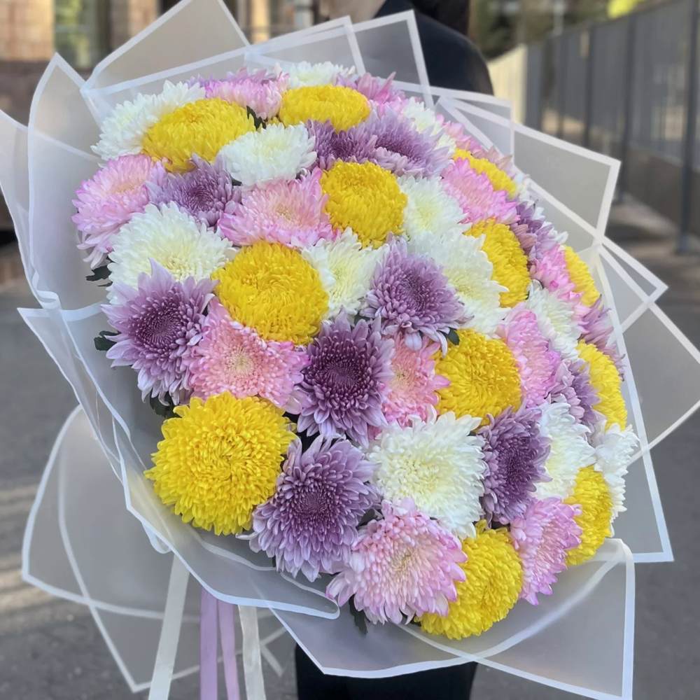 Акция! 51 хризантема Микс