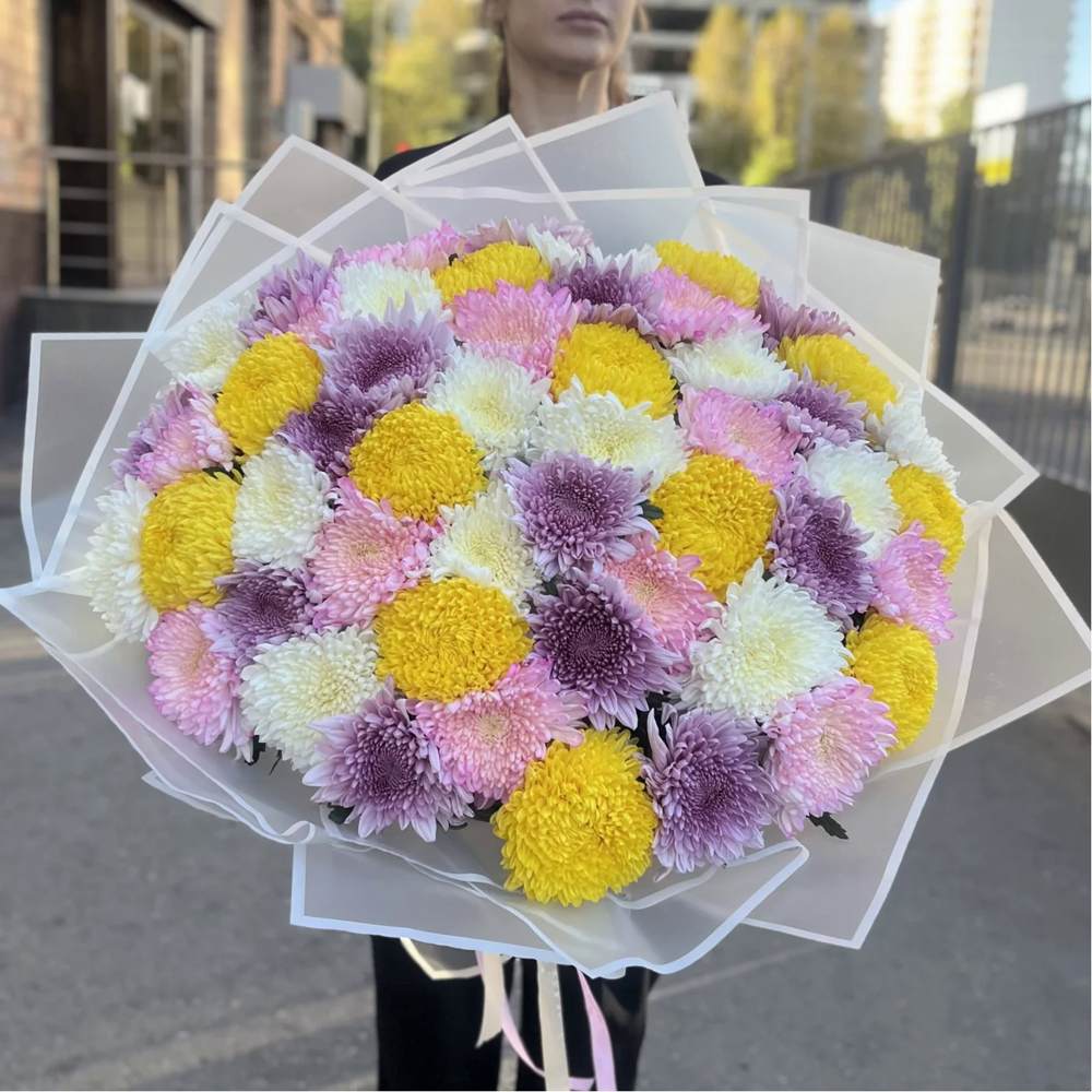 Акция! 51 хризантема Микс