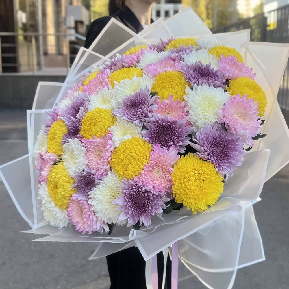 Акция! 51 хризантема Микс