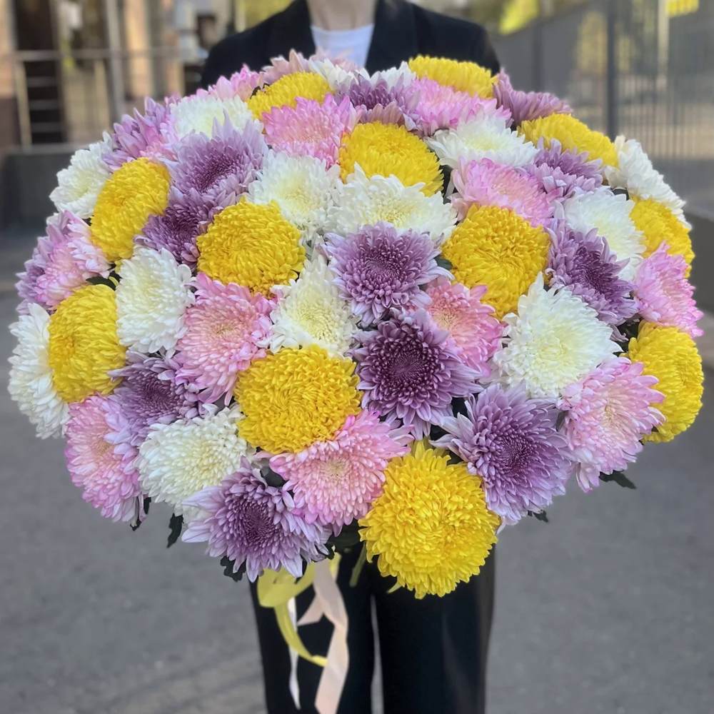 Акция! 51 хризантема Микс